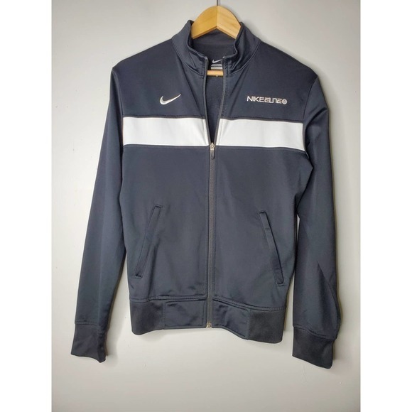 Nike Elite Zip Front Warm Up Jacket Black Sz Small - Picture 8 of 8